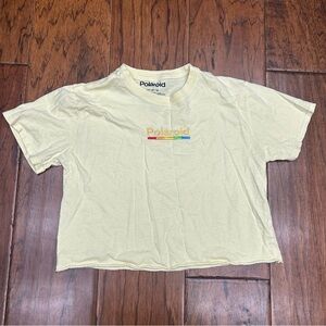 Polaroid girls cropped short sleeve tee